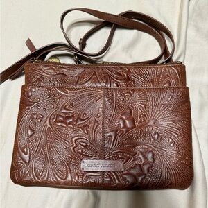 Lucky brand brown leather western purse never used